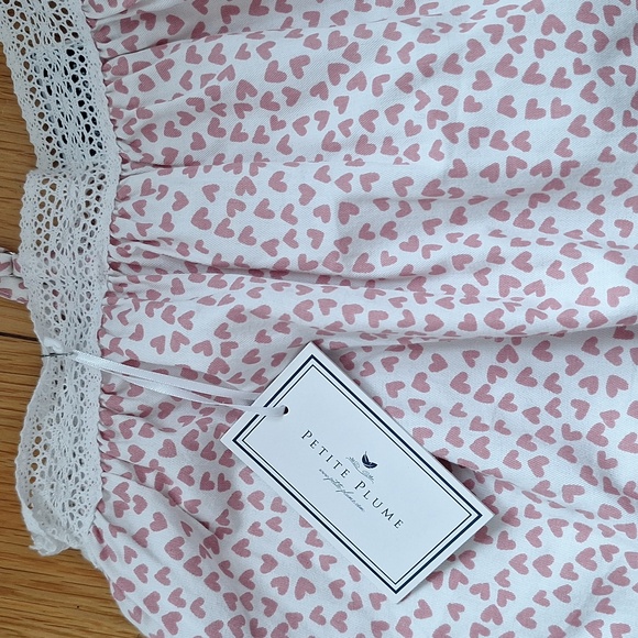 Girl's Twill Lily Nightgown in Sweethearts-NEW - Picture 5 of 7